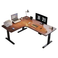 【Quality 聚家】轉角桌 電動升降桌 雙電機書桌 160x120x72~117公分(L型辦公桌/工作桌/電競桌)