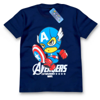 CAPTAIN AMERICA NAVY CHILDREN'S DISTRO T-SHIRT D.SHELTER/