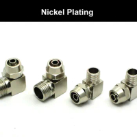 3pcs PL 6-01 1/8" 1/8 Inch PL 6-02 1/4" 1/4 Inch Male Thread to OD 6mm Elbow Air Hose Tube Quick Coupler Coupling Fitting