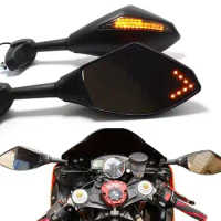 Motorcycle LED Turn Signals Side Mirrors For Suzuki TL1000R 1998-2004 TL1000S 1997-2001 RF900R 1995-1999 RF600R 1993-1997