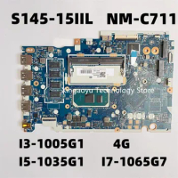 Original For Lenovo Ideapad S145-15IIL V15-IIL Laptop Motherboard GS44D/GS54D NM-C711 UMA With I3-1005G1 I5-1035G1 I7-1065G7