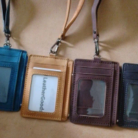 UDMS Gantungan ID Card Holder Kulit Asli - ID Card Holder Kulit