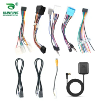 Universal Power Cable For ISO Toyota Nissan Suzuki Car Radio 4Pin 6Pin USB cable External Microphone GPS antenna