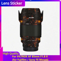 For VILTROX AF 85mm F1.8 II for Fujifilm / Sony FE Mount Lens Sticker Protective Skin Decal Film Anti-Scratch Protector Coat