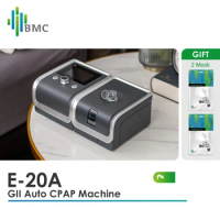 BMC CPAP Machine Auto E-20A Health Care Protable for 2 Mask Sleep Apnea Anti Snoring COPD Ventilator with Humidifier Free Parts