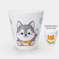 PRUMU Gelas Anak Karakter 340ml - Gelas Melamin dengan Karakter Lucu - B2103KB