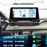 HD1920*720 QLED 2 DIN DSP Android 12 Carplay Car Radio Stereo For Toyota SIENNA 2021 2022 2023 Multimedia Player GPS 2din