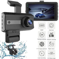 Car Driving Recorder 1080P Dash Cam With 170 Degree Wide Angle Parking Monitor Driving Recorder Screen Dashboard Camera For Auto
