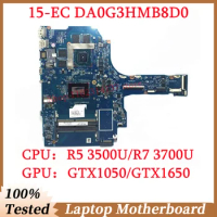 For HP 15-EC L71928-601 L71930-601 With R5 3500U/R7 3700U CPU DA0G3HMB8D0 Laptop Motherboard GTX1050/GTX1650 100% Full Tested OK