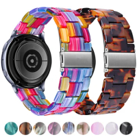 Strap for samsung galaxy watch 3 46mm active 2 40 44mm 20mm 22mm Resin Watch strap Gear S3 band replacement for huawei gt2 watch