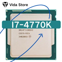 Used Core i7 4770K i7-4770K SR147 3.5GHz Quad-Core CPU Desktop LGA 1150 Processor