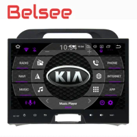 Belsee Kia Sportage Android 8.0 Double 2 Din Auto Head Unit Radio Stereo Octa 8 Core Ram 4GB Rom 32GB GPS Navigation Car Player