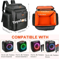 Tas Speaker Untuk JBL Partybox Encore Essential Backpack Waterproof Cordura Premium Case Anti Shock