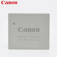 100%Original 760mAh for Canon NB-4L IXUS40/50/55/60/65/70/75/80/100 IXUS110/115/117/120/130/220/230/255 Camera Battery Charger