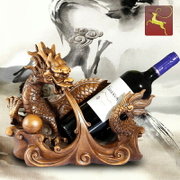 創意紅酒架龍的擺件酒柜裝飾品中式家用紅酒杯架葡萄酒架現代簡約