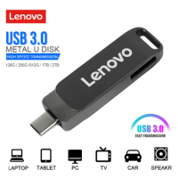 Lenovo Usb Flash Drives 2TB USB 3.0 Pen Drive 128GB Pendrive Memory USB Stick Type-c Mobile Phone Computer Mutual Transmission