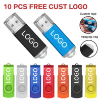 10PCS/lot Colour USB 2.0 USB Flash Drive 8GB 16GB 32GB 64GB USB Stick Pen Drive 1GB 2GB4GB Pendrive for Smart Phone/PCCustom
