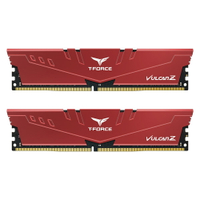 【最高折200+4%回饋】十銓T-FORCE VULCAN Z 火神 DDR4 3200/3600 32G(16G*2)桌上型記憶體 紅/CL18