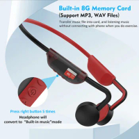 For XIAOMI M1 Bone Conduction Earphones 8GB Memory Wireless Bluetooth Sports Waterproof Earphones Fitness Running Stereo Headset