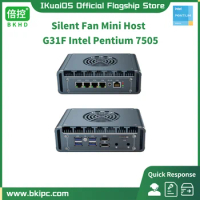 IKuaiOS G31F Pentium 7505 Dual Core Silent Fan Router Mini Host 4x2.5Gb Ethernet i226 Compatible PVE ESXi Pfsense 1449NP
