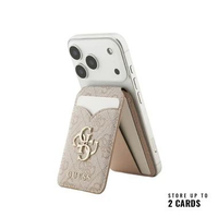 Wallet Card Stand GUESS 4G Classic MagSafe with Mirror Pink
