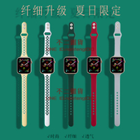 適用apple watch表帶iwatch蘋果手表表帶運動硅膠手表帶【不二雜貨】