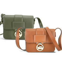 LONGCHAMP Box-Trot [專櫃建議價$21,200] 小型 光滑小牛皮翻蓋肩/斜背包-2色可選