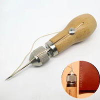 Stiching Speedy Stitcher Sewing Awl Needle Craft Tool Carving Wax Line Hand Made Leather Art Needle Sewing Machine 133mm