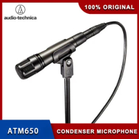 100% Original Audio-Technica ATM650 Microphone Super Cardioid Directional Dynamic Instrument Microphone