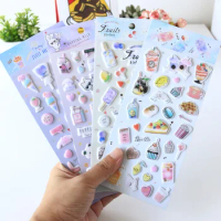 Kawaii Bullet Jelly Milk Series Children Stickers DIY Decorative Sticker Mobile Phone Stickers School Cute Stationery