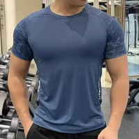 Men Sport T-shirt Quick Dry Short Sleevee Workout Gym TShirt Compression Fitness Running Tops Soft Summer T Shirt Men Rashgard