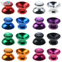 YuXi 2pcs Metal Analog Joystick Caps Thumb Stick Grip Cover For Sony PS5 PS4 Slim Pro XBox One Series X/S Controller