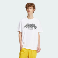 adidas 愛迪達 上衣 男款 短袖上衣 運動 FLAMES CONC T OR 白 IS2946