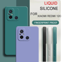 For Xiaomi Redmi 12C Lovely Soft Silicone Liquid Case Shockproof Cover for Xiaomi Redmi 10 10A Housing Cellphones Redmi 9 9A 9C
