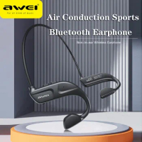 Awei A889Pro Air Conduction Wireless Headphones Sport Earphone Fone Bluetooth Earbuds For Running Handsfree Headset With Mic