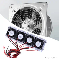 288W Peltier Cooler DC 12V Air Conditioner Cooling System Thermoelectric Peltier Refrigeration Cooler for Air Conditioning Fan