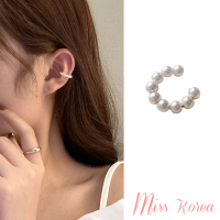 【MISS KOREA】韓國設計典雅氣質珍珠C圈造型耳骨夾(C圈耳骨夾 珍珠耳骨夾)
