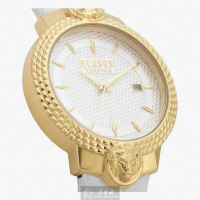 【VERSUS】VERSUS凡賽斯女錶型號VV00117(白色錶面金色錶殼白真皮皮革錶帶款)