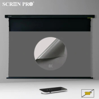 100inch Motorized Retractable Projector Ceiling ALR Screen For Long-Throw/Short-Throw projector 16:9 Electric Roll up Screens