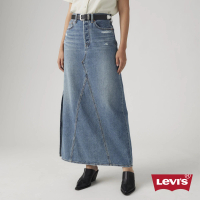 【LEVIS】Levi”s☆女款經典丹寧牛仔拼接長裙 人氣新品 A8727-0002