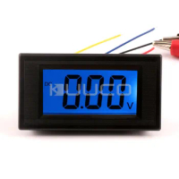 Digital Meter DC Voltage Tester DC 0~20V Blue LCD Display Voltmeter AC/DC 8V 12V Volt Gauge Monitor Meter
