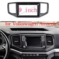 HAOCHEN 2 DIN Car Frame Fascia Adapter Android Radio Dash Fitting Panel Kit For VW Volkswagen Amarok 2017-2021