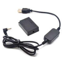 5V USB Cable Adapter + DR-E17 DC Coupler LP-E17 Dummy Battery Power Bank For Canon EOS M3 M5 M6 EOS-M3 EOS-M5 EOS-M6