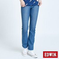 新品↘EDWIN JERSEYS 迦績 EJ1 超彈力中低腰 靴型牛仔褲-女款 漂淺藍 JOGGER