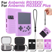 Hard Carrying Case for ANBERNIC RG35XX/RG35XX Plus Game Console Protective Cover Silicone Protective Case Game Console Cover