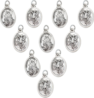 10 Pcs St Michael Medal Saint Michael PendantSt Michael Pendant for Archangel Michael NecklaceSan Mi