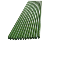 【poko包塑鐵管爬藤桿】11mm 120公分 16入組附鐵絲扣(菜棚 鐵竹竿 園藝植物桿 藤蔓攀藤架)