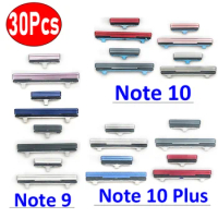 30Pcs Lot，Orignal New Side Power Key + Volume Button For Samsung Galaxy Note 9 10 Plus