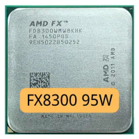 AMD FX-8300 FX 8300 FX8300 3.3 GHz Used Eight-Core 8M Processor Socket AM3+ CPU 95W Bulk Package FX-8300