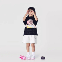 TERBARU!! ADLV Kids Baby Face Dounut 1 - Black - Kaos Anak Pria Wanita Oversize Original Acme de la 